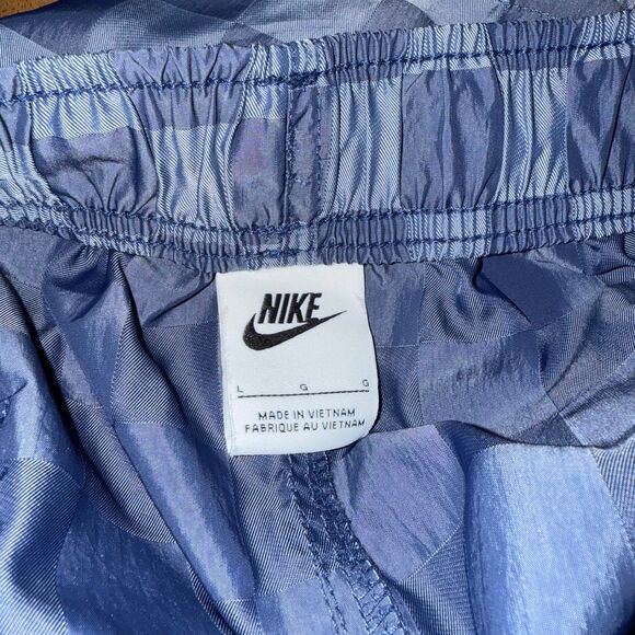 Nike Men’s Club Flow Checker Logo Shorts Size L FN3098-410 – Navy - Picture 5 of 7